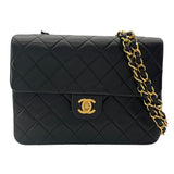 シャネル CHANEL ミニマトラッセ20 A01163 1番台 ブラック GD金具 ラム レディース ショルダーバッグ