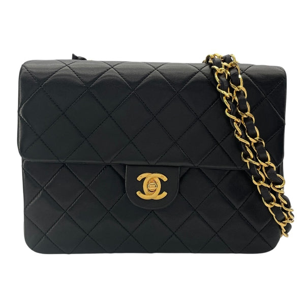 シャネル CHANEL ミニマトラッセ20 A01163 1番台 ブラック GD金具 ラム レディース ショルダーバッグ