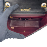 シャネル CHANEL ミニマトラッセ20 A01163 1番台 ブラック GD金具 ラム レディース ショルダーバッグ