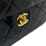 シャネル CHANEL ミニマトラッセ20 A01163 1番台 ブラック GD金具 ラム レディース ショルダーバッグ