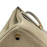 エルメス HERMES ケリー28 内縫い X刻 セージ GD金具 トリヨン レディース ショルダーバッグ