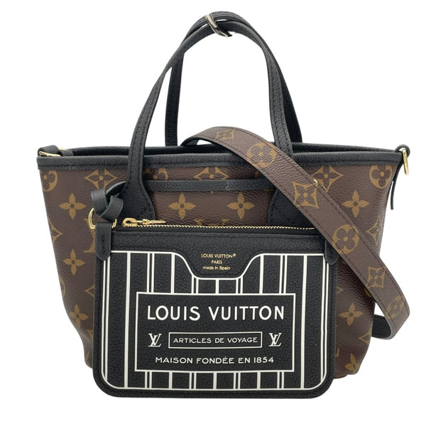 ルイ・ヴィトン LOUIS VUITTON ネヴァーフル･インサイドアウト BB M12099 ブラウンxブラック モノグラムキャンバス レディース トートバッグ