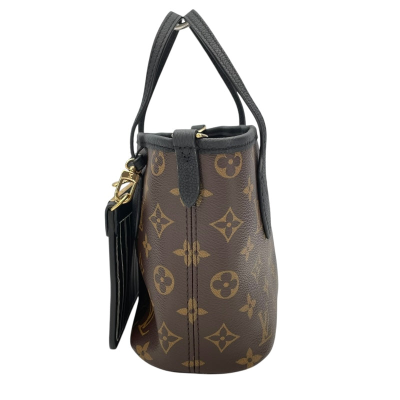 ルイ・ヴィトン LOUIS VUITTON ネヴァーフル･インサイドアウト BB M12099 ブラウンxブラック モノグラムキャンバス レディース トートバッグ