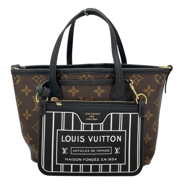 ルイ・ヴィトン LOUIS VUITTON ネヴァーフル･インサイドアウト BB M12099 ブラウンxブラック モノグラムキャンバス レディース トートバッグ