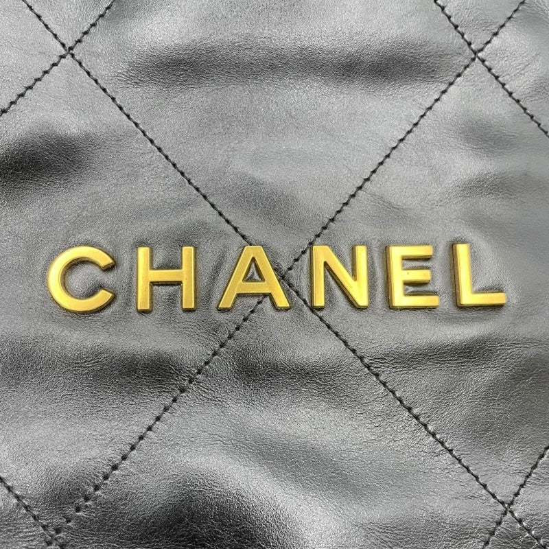 シャネル CHANEL CHANEL22 バックパック AS3859 ブラック シャイニーカーフスキン レディース リュック・デイパック