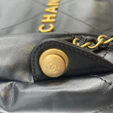 シャネル CHANEL CHANEL22 バックパック AS3859 ブラック シャイニーカーフスキン レディース リュック・デイパック