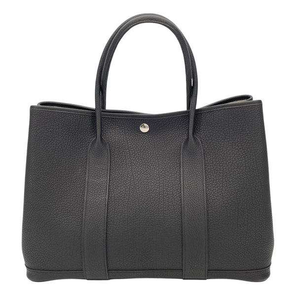 エルメス HERMES ガーデンパーティーPM W刻 ブラック SV金具 ネゴンダ レディース ハンドバッグ
