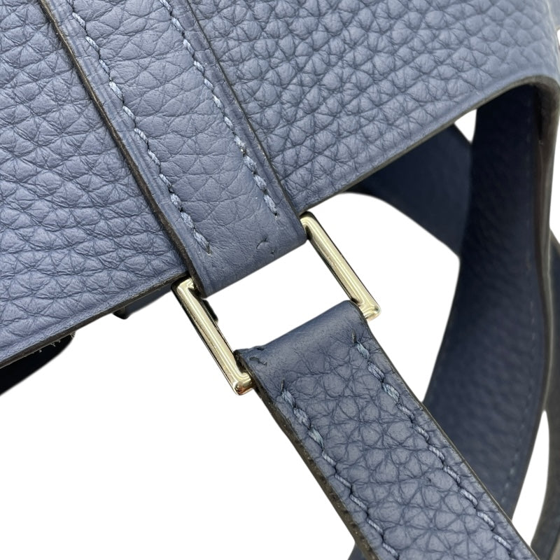 エルメス HERMES ピコタンロックPM U刻印　 ブルーブライトン SV金具 トリヨン レディース ハンドバッグ