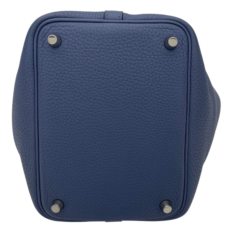 エルメス HERMES ピコタンロックPM U刻印 ブルーブライトン SV金具
