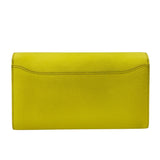 エルメス HERMES コンスタンスロング □R刻 ライム SV金具 エプソン レディース 長財布