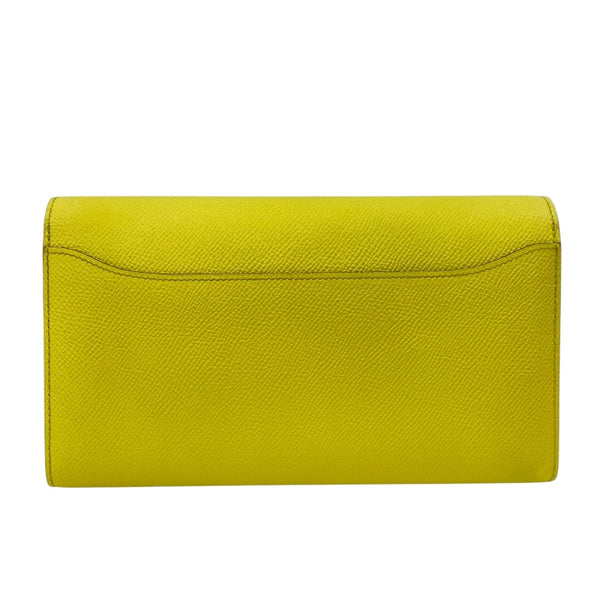 エルメス HERMES コンスタンスロング □R刻 ライム SV金具 エプソン レディース 長財布