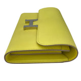 エルメス HERMES コンスタンスロング □R刻 ライム SV金具 エプソン レディース 長財布