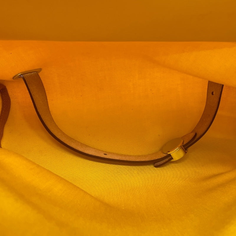 エルメス HERMES エールバッグジップアドPM Z刻 ライム ナチュラル SV金具 トワル ハンター レディース リュック・デイパック