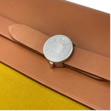 エルメス HERMES エールバッグジップアドPM Z刻 ライム ナチュラル SV金具 トワル ハンター レディース リュック・デイパック