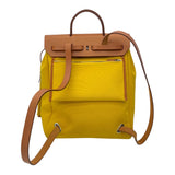 エルメス HERMES エールバッグジップアドPM Z刻 ライム ナチュラル SV金具 トワル ハンター レディース リュック・デイパック