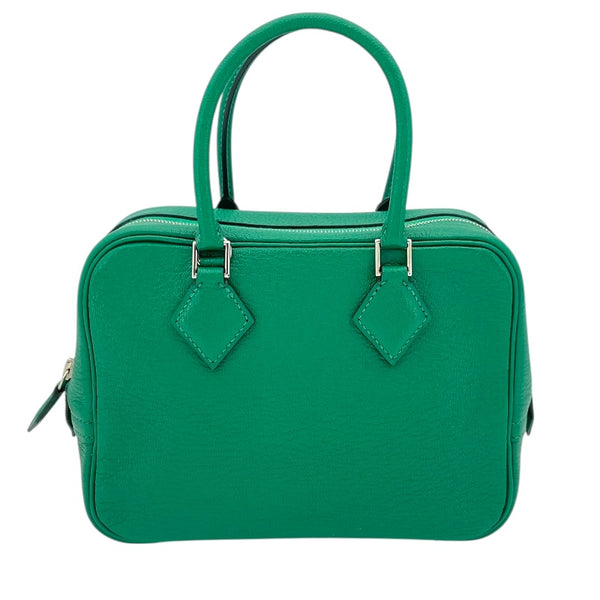 エルメス HERMES プリュム ミニ A刻 ヴェールヴェルティゴ SV金具 シェーブル レディース ハンドバッグ