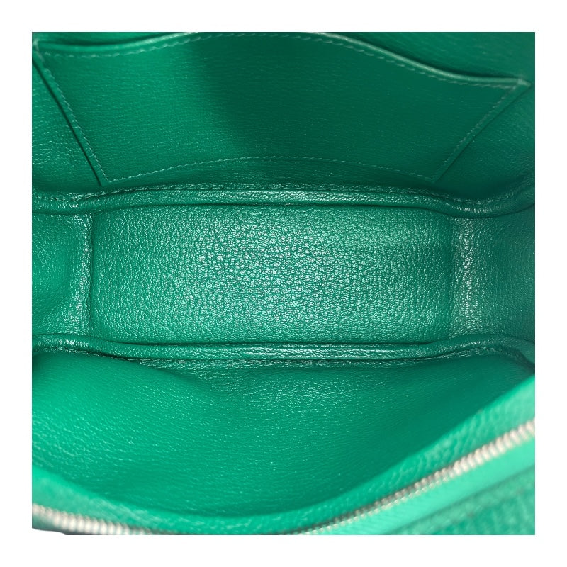 エルメス HERMES プリュム ミニ A刻 ヴェールヴェルティゴ SV金具 シェーブル レディース ハンドバッグ