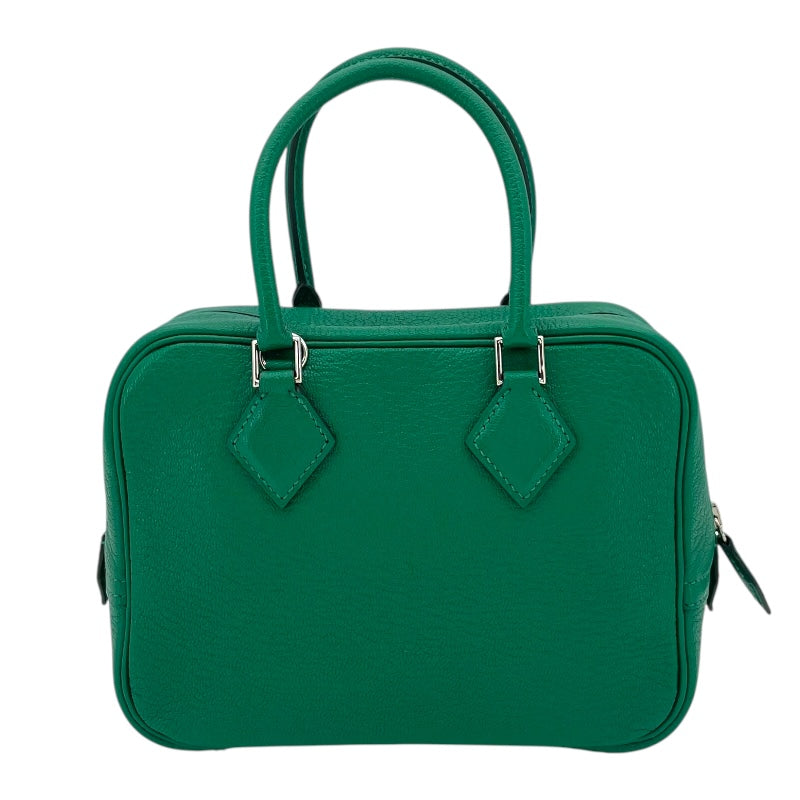 エルメス HERMES プリュム ミニ A刻 ヴェールヴェルティゴ SV金具 シェーブル レディース ハンドバッグ