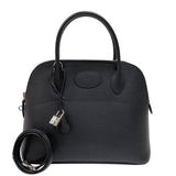 エルメス HERMES ボリード31 □J刻 ブラック シルバー金具 ヴァッシュリエージュ ユニセックス ハンドバッグ ショルダーバッグ