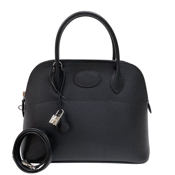 エルメス HERMES ボリード31 □J刻 ブラック シルバー金具 ヴァッシュリエージュ ユニセックス ハンドバッグ ショルダーバッグ