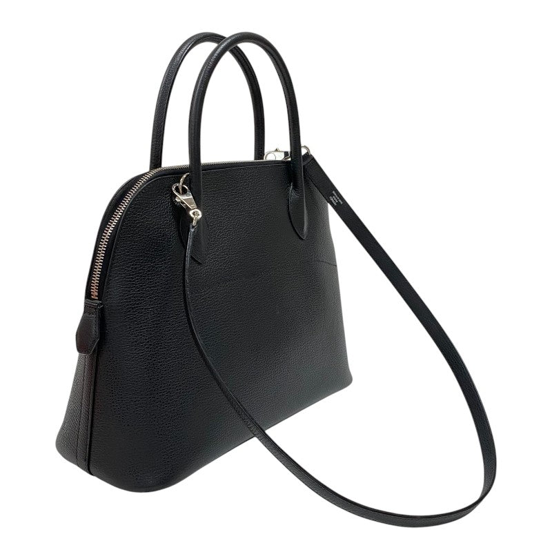 エルメス HERMES ボリード31 □J刻 ブラック シルバー金具 ヴァッシュリエージュ ユニセックス ハンドバッグ ショルダーバッグ