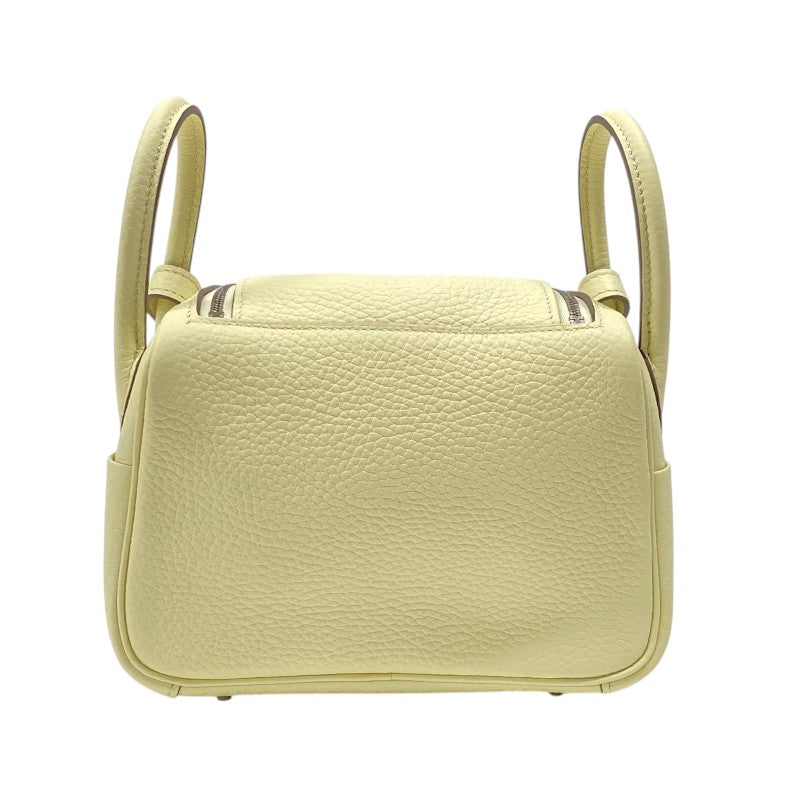 エルメス HERMES リンディミニ K刻 ジョーヌミルトン シルバー金具 トリヨンクレマンス レディース ショルダーバッグ