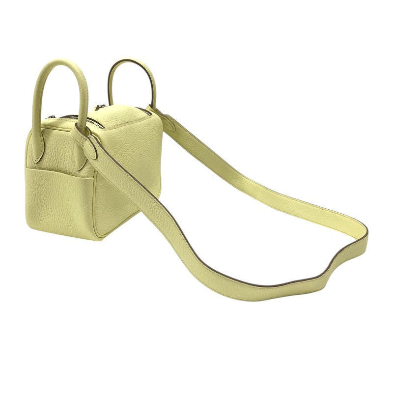 エルメス HERMES リンディミニ K刻 ジョーヌミルトン シルバー金具 トリヨンクレマンス レディース ショルダーバッグ