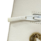 シャネル CHANEL マトラッセ25 A01112 ホワイト ゴールド金具 キャビアスキン レディース ショルダーバッグ