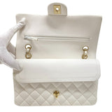 シャネル CHANEL マトラッセ25 A01112 ホワイト ゴールド金具 キャビアスキン レディース ショルダーバッグ