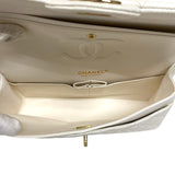 シャネル CHANEL マトラッセ25 A01112 ホワイト ゴールド金具 キャビアスキン レディース ショルダーバッグ