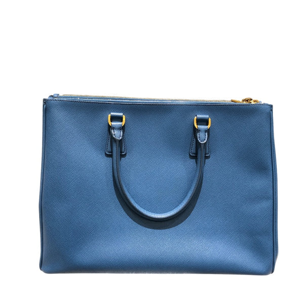 プラダ PRADA ガレリアトートバッグ BN1786 ブルー サフィアーノ レディース ハンドバッグ