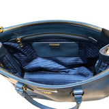 プラダ PRADA ガレリアトートバッグ BN1786 ブルー サフィアーノ レディース ハンドバッグ