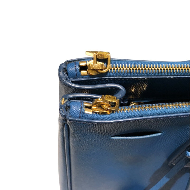 プラダ PRADA ガレリアトートバッグ BN1786 ブルー サフィアーノ レディース ハンドバッグ