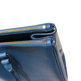プラダ PRADA ガレリアトートバッグ BN1786 ブルー サフィアーノ レディース ハンドバッグ