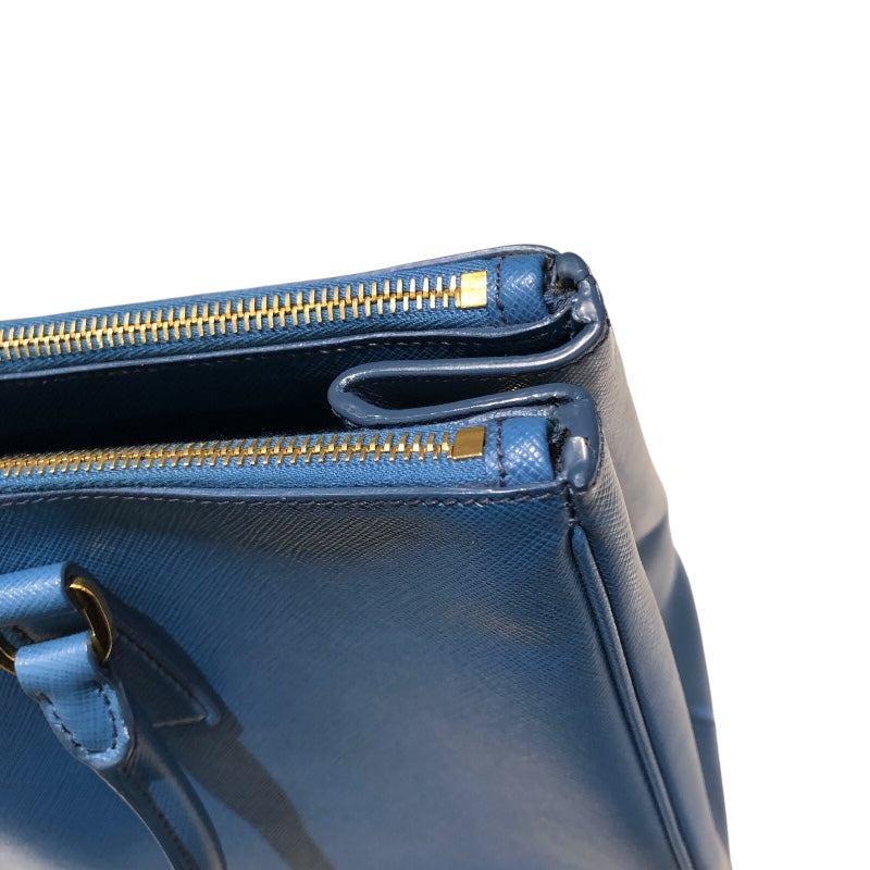 プラダ PRADA ガレリアトートバッグ BN1786 ブルー サフィアーノ レディース ハンドバッグ