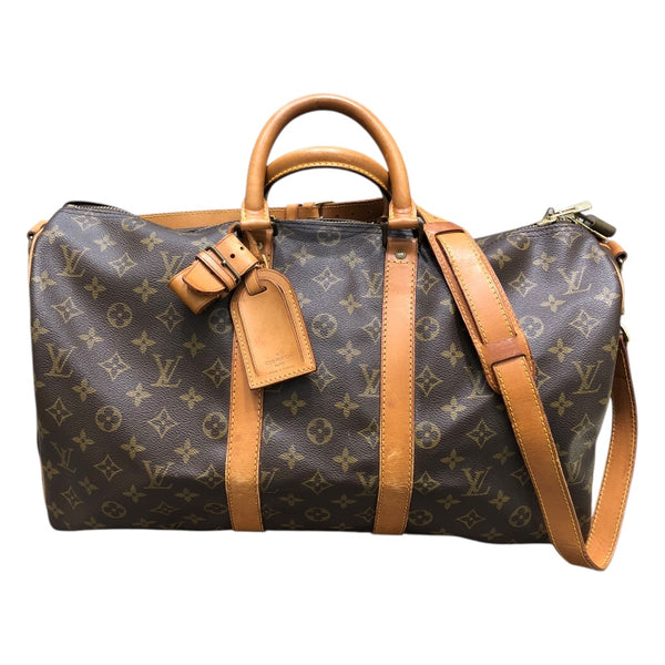 ルイ・ヴィトン LOUIS VUITTON キーポルバンドリエール45 M41418 ブラウン PVC/レザー ユニセックス ボストンバッグ