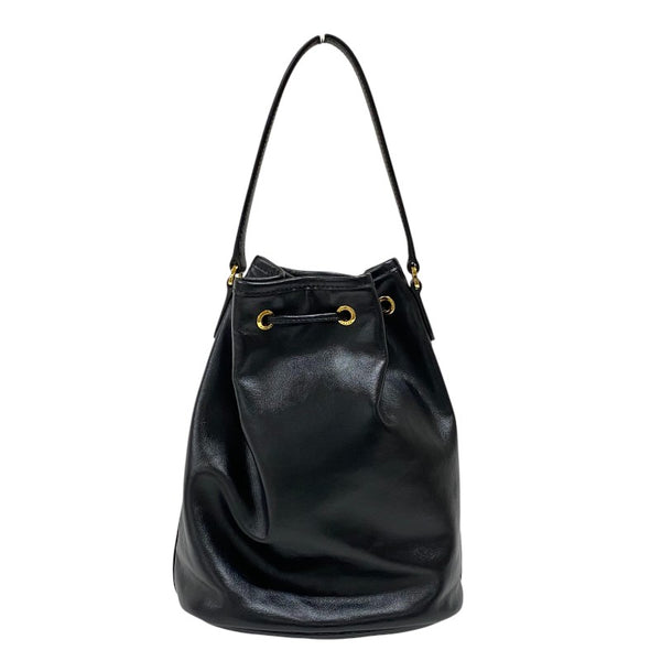 プラダ PRADA デュエット レザーバケットバッグ 1BH038 ブラック ゴールド金具 レディース ハンドバッグ ショルダーバッグ
