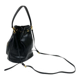 プラダ PRADA デュエット レザーバケットバッグ 1BH038 ブラック ゴールド金具 レディース ハンドバッグ ショルダーバッグ