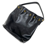 プラダ PRADA デュエット レザーバケットバッグ 1BH038 ブラック ゴールド金具 レディース ハンドバッグ ショルダーバッグ