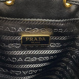 プラダ PRADA デュエット レザーバケットバッグ 1BH038 ブラック ゴールド金具 レディース ハンドバッグ ショルダーバッグ