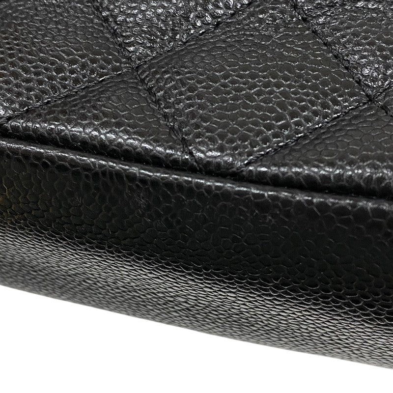 シャネル CHANEL PSTチェーントートバッグ A50994 ブラック ゴールド金具 キャビアスキン レディース ショルダーバッグ