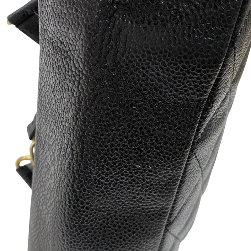 シャネル CHANEL PSTチェーントートバッグ A50994 ブラック ゴールド金具 キャビアスキン レディース ショルダーバッグ