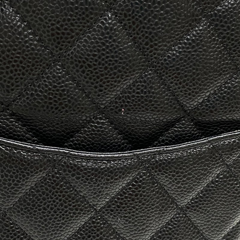 シャネル CHANEL PSTチェーントートバッグ A50994 ブラック ゴールド金具 キャビアスキン レディース ショルダーバッグ