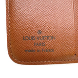 ルイ・ヴィトン LOUIS VUITTON コンパクトジップ M61667 ブラウン　ゴールド金具 モノグラム レディース 二つ折り財布