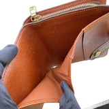 ルイ・ヴィトン LOUIS VUITTON コンパクトジップ M61667 ブラウン　ゴールド金具 モノグラム レディース 二つ折り財布
