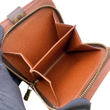 ルイ・ヴィトン LOUIS VUITTON コンパクトジップ M61667 ブラウン　ゴールド金具 モノグラム レディース 二つ折り財布