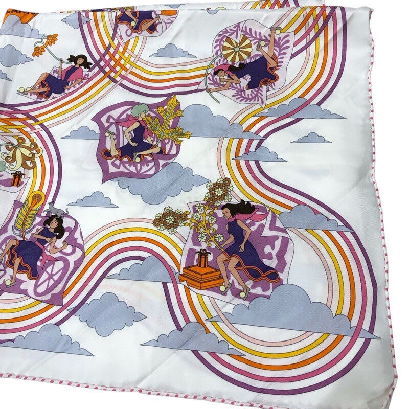 エルメス HERMES カレ65　CARRES VOLANTS シルク レディース スカーフ