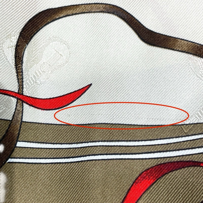 エルメス HERMES カレ90 LE CARNAVAL DE VENISE オレンジ シルク100％ レディース スカーフ