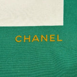 シャネル CHANEL スカーフ グリーン シルク レディース スカーフ