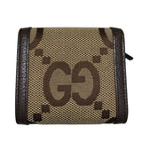 グッチ GUCCI バンブーコンパクトウォレット 658635 ベージュ バンブージャンボGG レディース 二つ折り財布